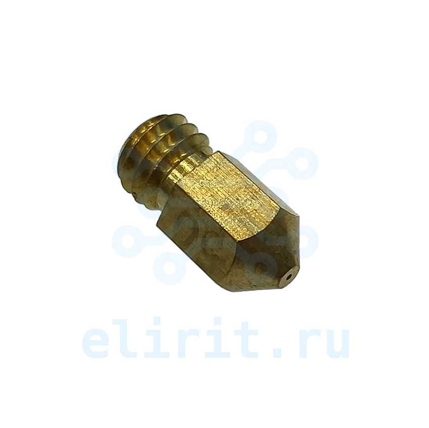 СОПЛО MK8 0.5ММ ДЛЯ ХОТЭНДА ПОД ПЛАСТИК 1.75ММ, Артикул 110012612 СОПЛО MK8 0.5ММ ДЛЯ ХОТЭНДА ПОД ПЛАСТИК 1.75ММ, Артикул 110012612