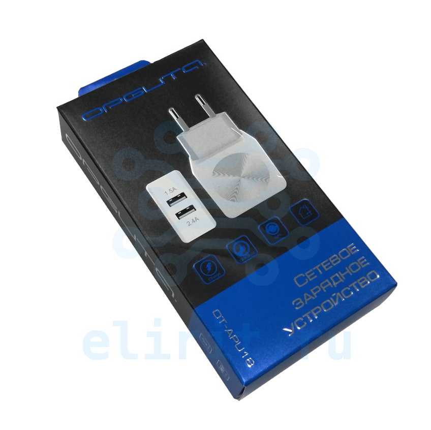 Блок питания  USB*2  5V 2.4A  OT-APU18
