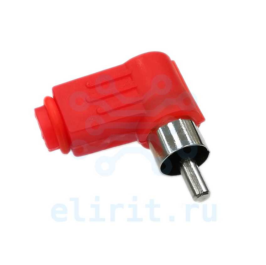 Разьем  RCA (M) ПЛАСТИК  Г ТИП (RPC-1R-R) КРАСНЫЙ Разьем  RCA (M) ПЛАСТИК  Г ТИП (RPC-1R-R) КРАСНЫЙ