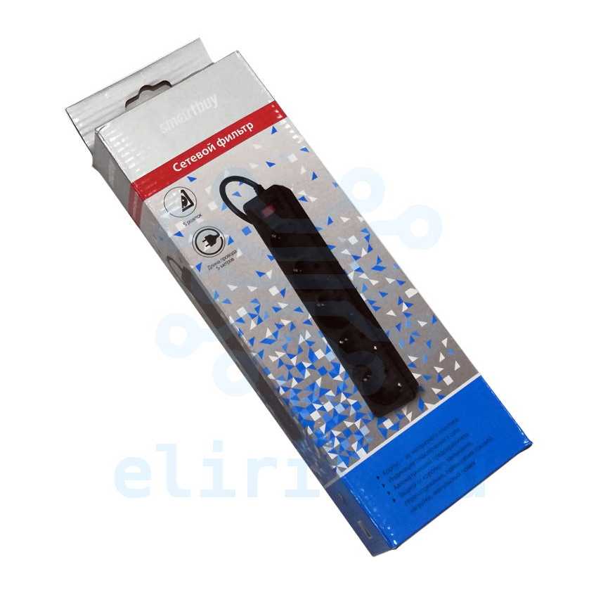 Сетевой фильтр SMARTBUY 5.0M 5E SBSP-50-K ЧЕРНЫЙ Сетевой фильтр SMARTBUY 5.0M 5E SBSP-50-K ЧЕРНЫЙ