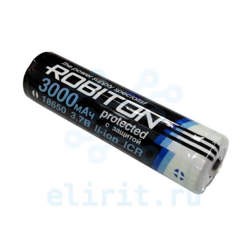 Аккумулятор 18650 3.7V 3000MAH LI-ION ROBITON ICR Аккумулятор 18650 3.7V 3000MAH LI-ION ROBITON ICR