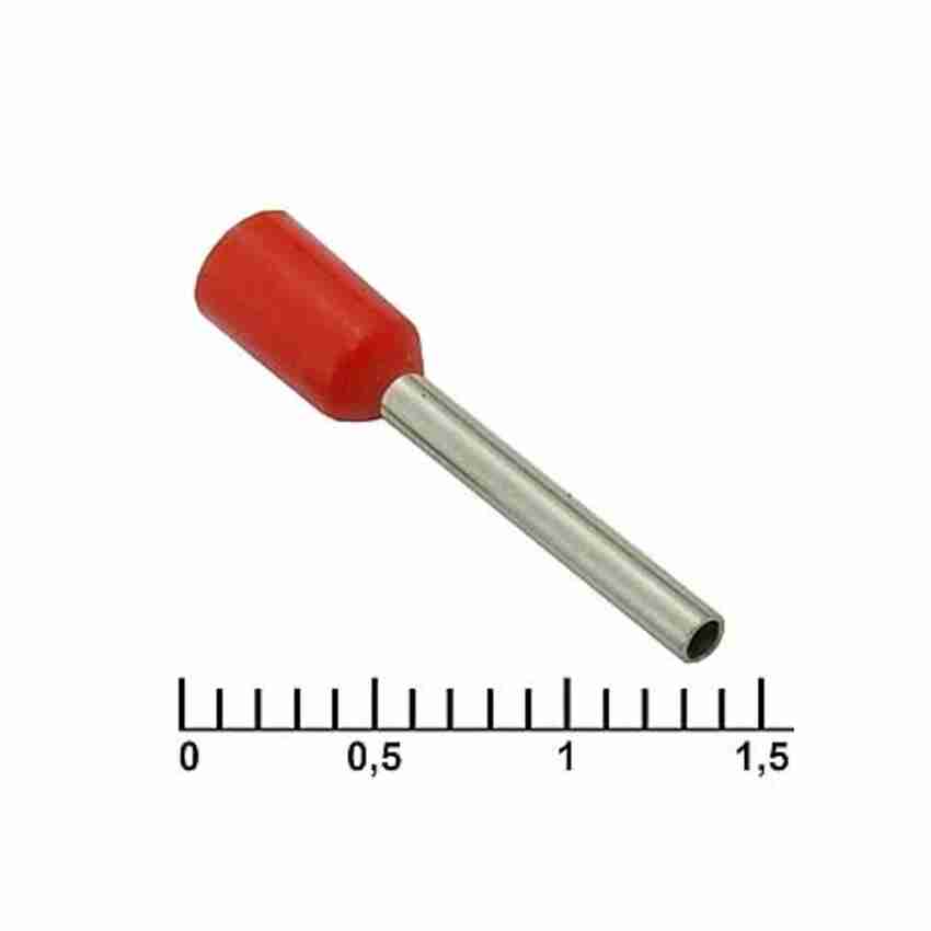 Наконечник втулочный 110010837 DN00712 RED (1.2X12MM)