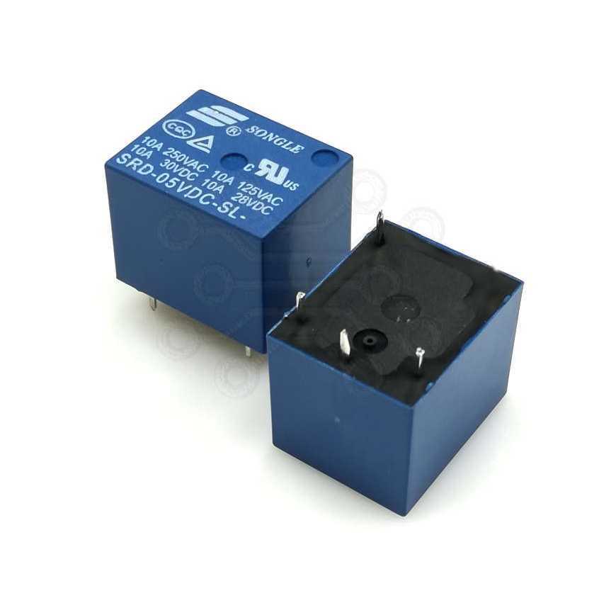 Реле T73-5VDC SRD-05VDC-SL-A 10A 250V Реле T73-5VDC SRD-05VDC-SL-A 10A 250V