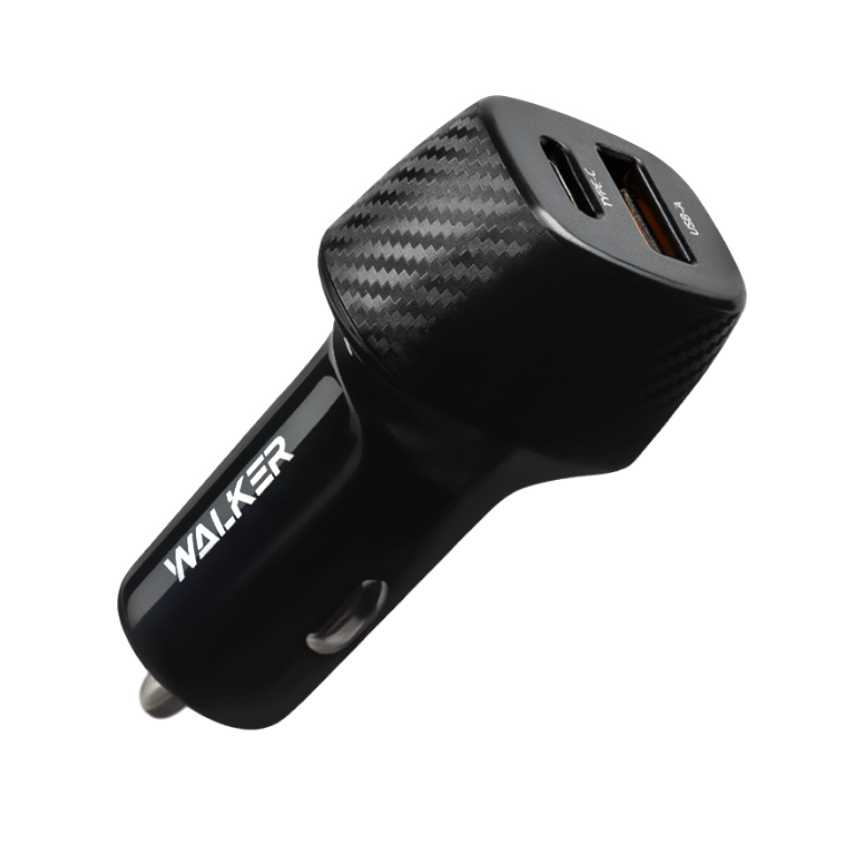 Блок питания АВТО 5V USB 3400MA X 2 TYPE-C WALKER WCR-35 Блок питания АВТО 5V USB 3400MA X 2 TYPE-C WALKER WCR-35