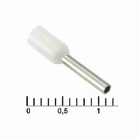 Наконечник втулочный DN00708 WHITE (1.2X8MM)