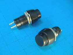 Кнопка  PBS-20B OFF-(ON) ЧЕРНЫЙ 1A 250V