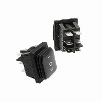 Переключатель SB090 IP65 (ON)-OFF-(ON) БЕЗ ФИКСАЦИИ 22X30MM 