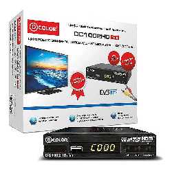  ЦИФРОВОЙ РЕСИВЕР DVB-T2 D-COLOR DC1002HD
