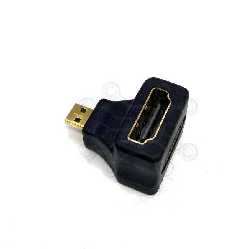 Переходник  HDMI(F)=MICRO HDMI(M) УГЛОВОЙ