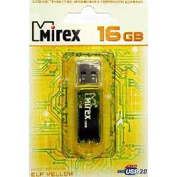 Флешка  16GB MIREX ELF YELLOW