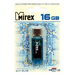 Флешка  16GB MIREX ELF BLUE