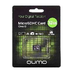 Карта памяти  32GB MICRO SDHC QUMO CLASS 10