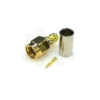 Разъем SMA(M) RG58U ОБЖИМ SMA-C58P GOLD 