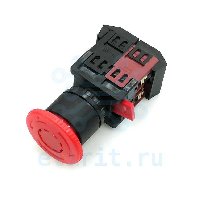 Кнопка  3SA12-22E-11ZS ГРИБОК БЕЗ ПОДСВЕТКИ КРАСНЫЙ 