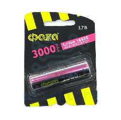 Аккумулятор  18650  3.7V 3000MAH  LI-ION ФАЗА