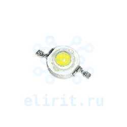 Светодиод  LED  3W БЕЛЫЙ ТЕПЛЫЙ 240LM 3500K