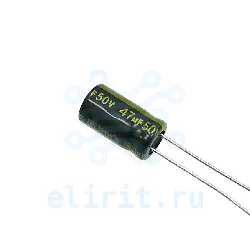 Конденсатор     47 МКФ  50В 105С (6.3X11) JAMICON WL LOW ESR