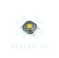 Микрокнопка   SMD 4PIN  5.1*5.1*1.65  KAN0541-0163B