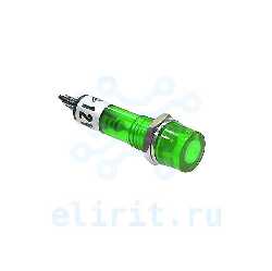 Индикатор   12V RWA-101 ЗЕЛЕНЫЙ D-7.2MM