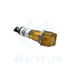 Индикатор  220V RWA-201 ЖЕЛТЫЙ  D-10.2MM НЕОНОВЫЙ