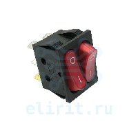 Переключатель KCD4-2101N-C3-R/6P  15A 250V КРАСНЫЙ