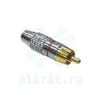 Разьем RCA (M) NIKEL/GOLD КРАСНЫЙ