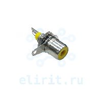 Разъем   1RCA (F) RP-1 NIKEL ЖЕЛТЫЙ (SZC)