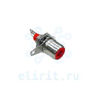 Разъем  1RCA (F) RP-1 NIKEL КРАСНЫЙ