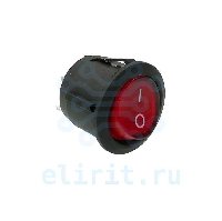 Переключатель KCD1-101-5C3 КРАСНЫЙ 2PIN ON-OFF