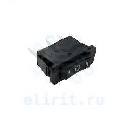 Переключатель  SC-7 ЧЕРНЫЙ ON-OFF-ON БЕЗ ФИКСАЦИИ