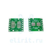 Плата  МОНТАЖНАЯ SOIC-14 + SSOP-14  ДВУХСТОРОННЯЯ