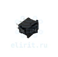 Переключатель KCD1-203-1-C6-B/6P ЧЕРНЫЙ 6PIN ON-OFF-ON