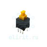 Микрокнопка  PB22E07 (PSM7-0-0) БЕЗ ФИКСАЦИИ 6PIN 7*7*12 BLACK