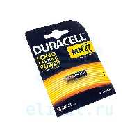 Батарейка  12V LR27A DURACELL MN27