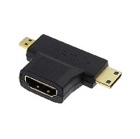 Переходник  HDMI(F) TO MINI HDMI+MICRO HDMI 