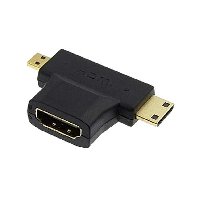 Переходник 110006130 HDMI(F) TO MINI HDMI+MICRO HDMI 