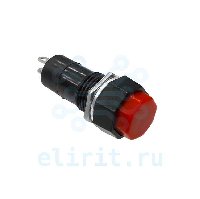 Кнопка  PBS-14A ON-OFF КРАСНЫЙ 1A 250V С ФИКСАЦИЕЙ 