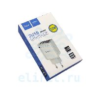 Блок питания  USB*2  5V 2.4A  HOCO C39A