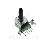 Потенциометр     20 КOM  6PIN D12MM 15ММ ПЛАСТИК