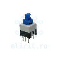 Микрокнопка PB22E07 (PSM7-1-0) С ФИКСАЦИЕЙ 6PIN 7*7*12