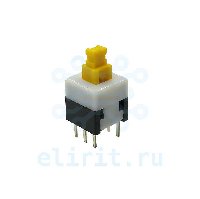 Микрокнопка  PB22E08 (PSW-1) БЕЗ ФИКСАЦИИ 6PIN  8*8*13