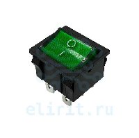 Переключатель  MIRS202-4C3 ЗЕЛЕНЫЙ 6PIN