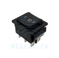 Переключатель KCD4-203-C6-B/6P ON-OFF-ON ЧЕРНЫЙ 