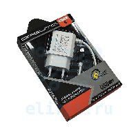 Блок питания  USB*2  5V 2.1A  OT-APU12 + MICRO USB