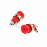 Гнездо  Z012 4MM PANEL JACK RED