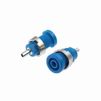 Гнездо  Z014 4MM PANEL JACK BLUE