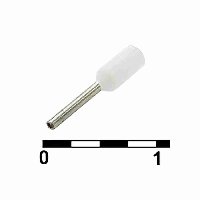 Наконечник втулочный DN00206 WHITE (0.75X6MM)