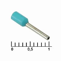 Наконечник втулочный 110005413 DN00308 TURQUOISE (0.8X8MM)