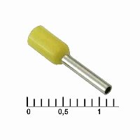 Наконечник втулочный 110005428 DN00708 YELLOW (1.2X8MM)