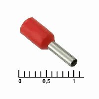 Наконечник втулочный 110005430 DN01006 RED (1.4X6MM)